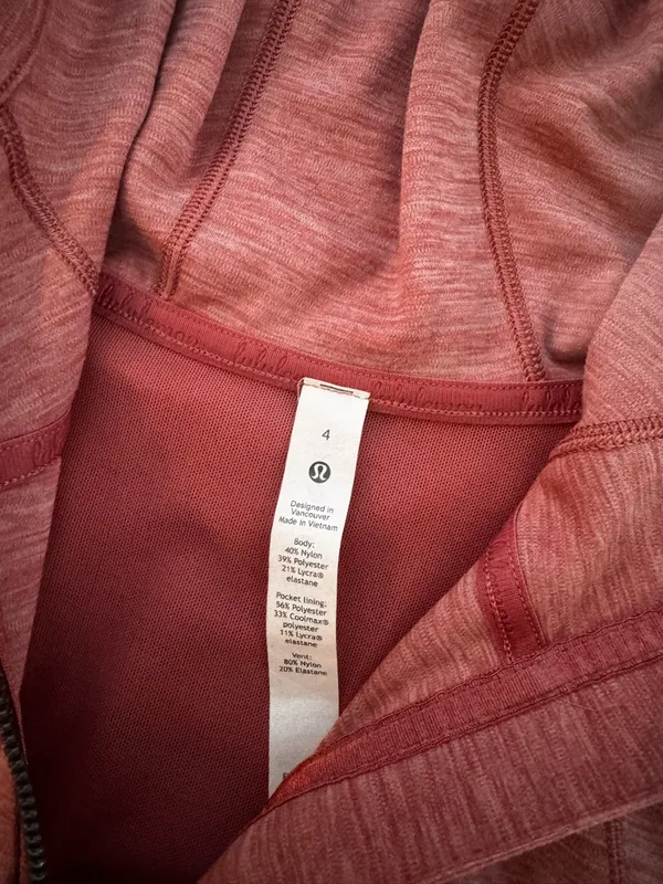 Lululemon Hooded Define Jacket Brier Rose Size 4 - Image 6