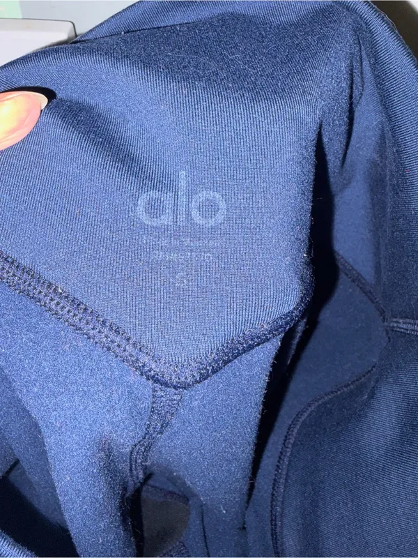 Alo Yoga Airbrushed Winter Warm Navy High-Waist Leggings - Image 9
