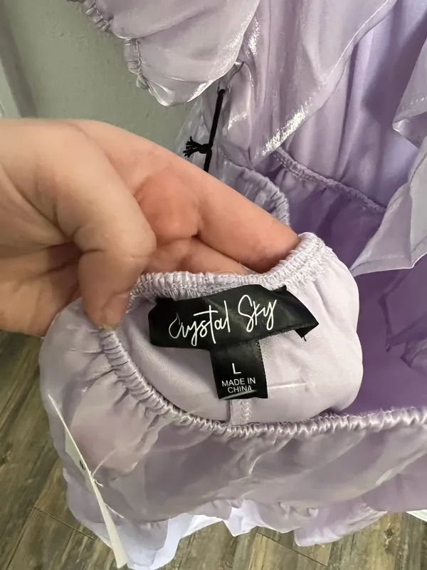 Crystal Sky Purple Dress - Image 3