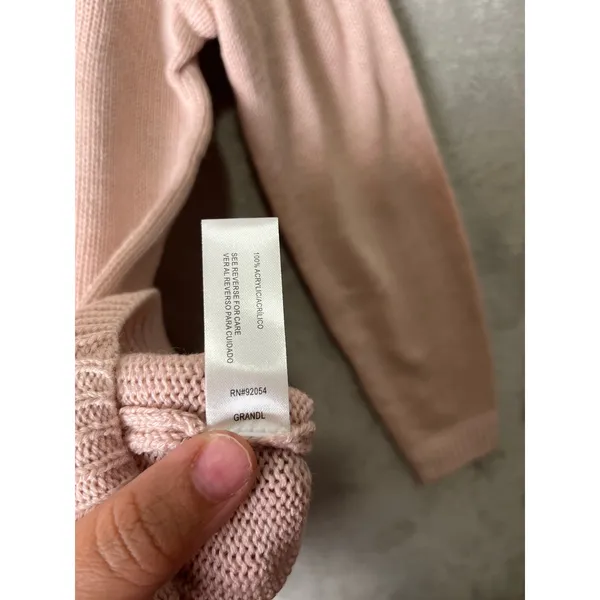 Soft Girl Blush Pink Knit Cardigan Button‎ Front Cottagecore Coquette Kawaii NEW - Image 8