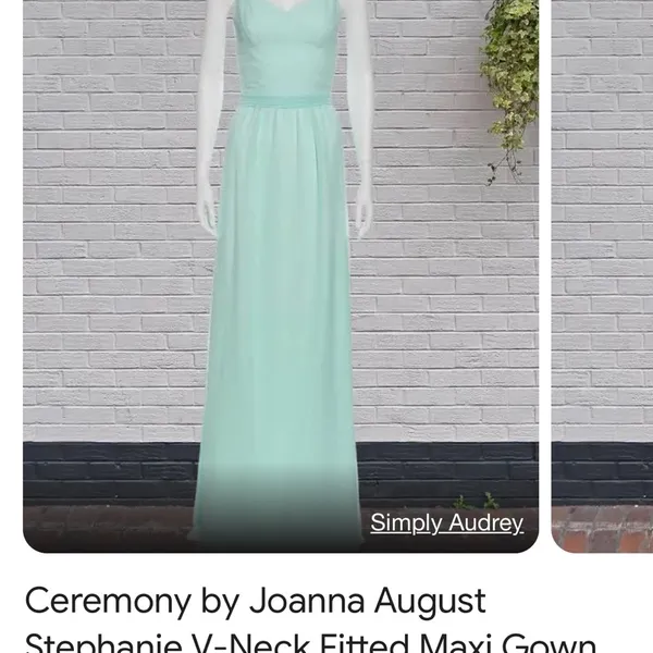 Joanna August Ceremony large fitted bodice sash full skirt bridesmaid open back - Image 11