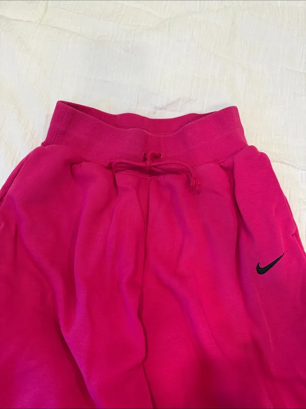 Nike Pink Raspberry Fleece Joggers - Image 5