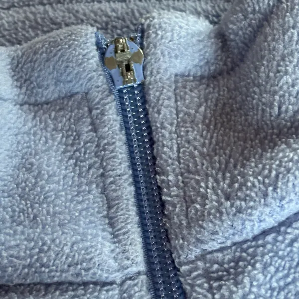 Columbia Light Blue Full Zip Fleece Jacket Women’s Size M - Image 3