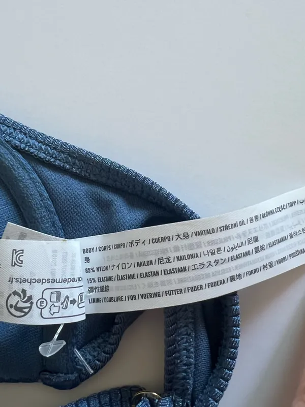 {Hollister} Brand New Gray Shimmer Underwire Bikini Top - Image 6