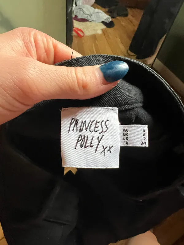 Princess Polly Black Cargo Jeans - Image 5