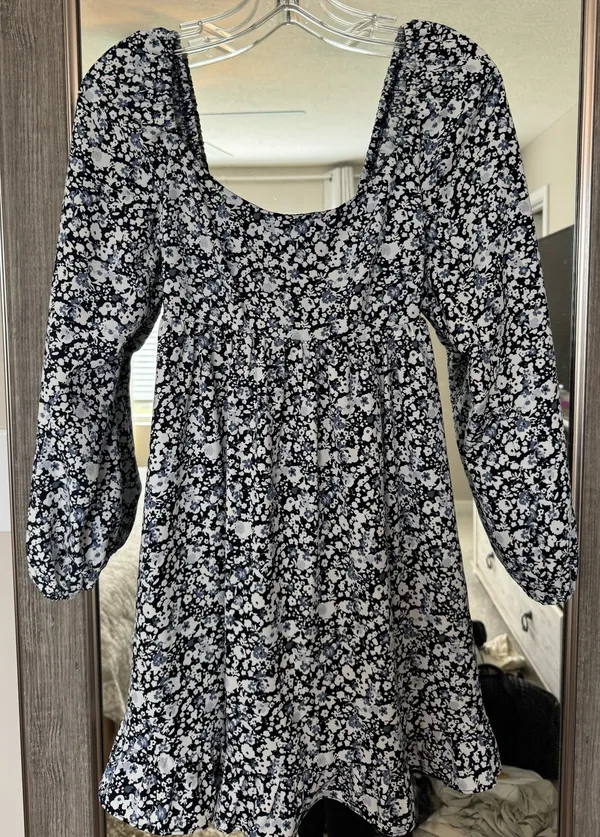 Abercrombie Long Sleeve Floral Mini Dress - Image 2