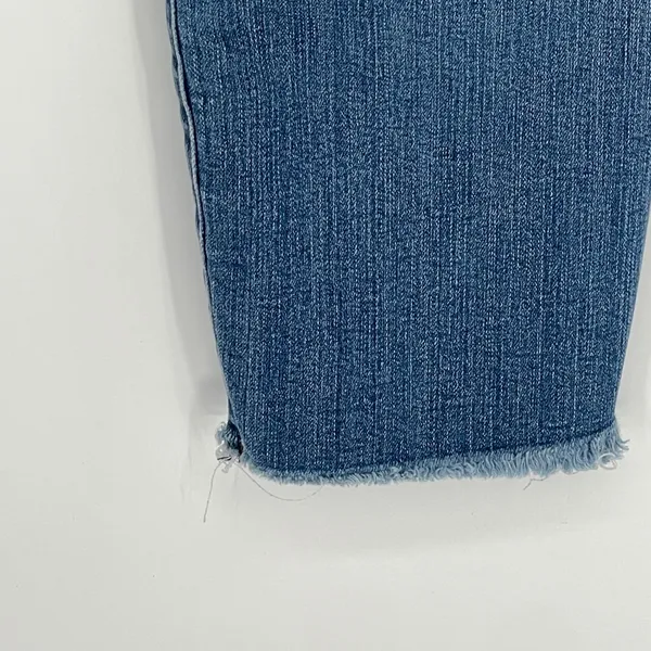 STS Blue Women Skinny Jeans Size 31 Medium Wash Raw Hem High Rise Stretch Denim - Image 3