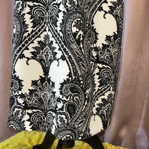 Zara Woman Size L Paisley Short Sleeved Dress - Image 3