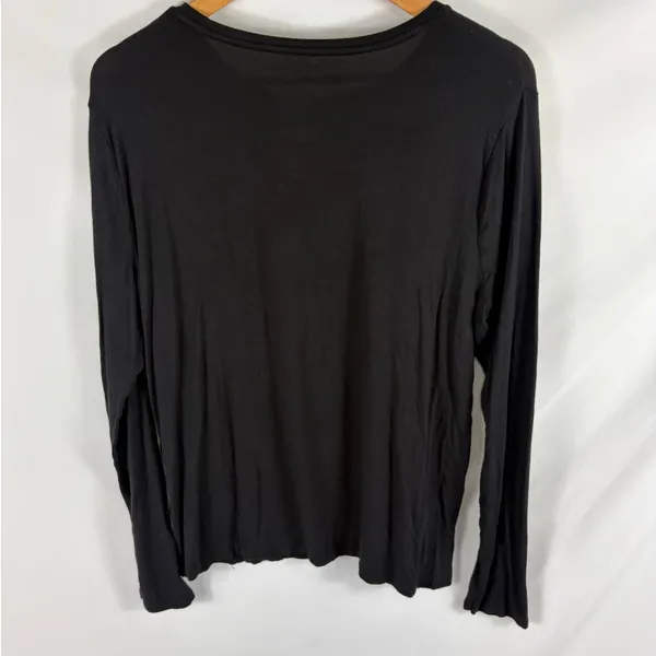 Nine West Soft Spun Black Long Sleeve Tshirt Size XL - Image 3