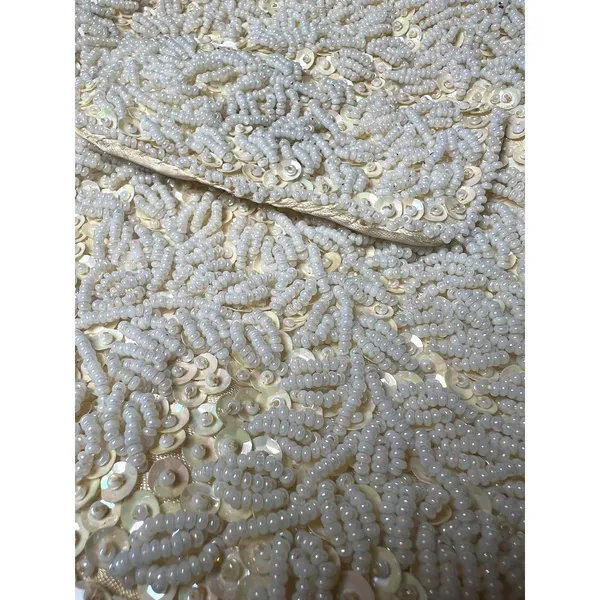Vintage 1960s bag purse beaded sequined clutch La Regale Fairy Wedding Victorian - Image 8