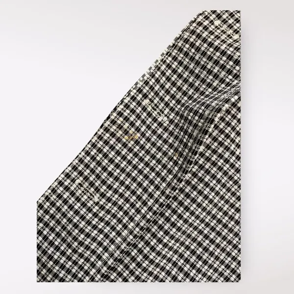Honey Punch‎ NWOT Gingham Button-Up Short Mini Dress Size S Black White - Image 9