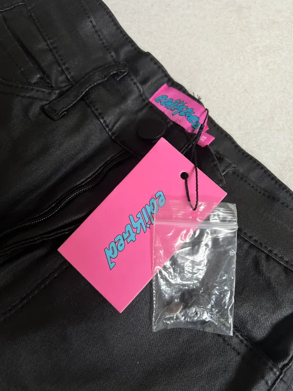Edikted Leather Pants - Image 2