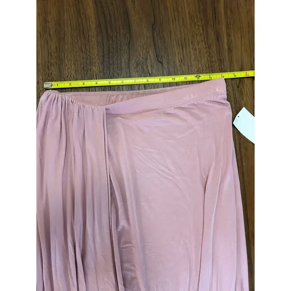 Free People FP Beach Womens Ruched Daphne Pull-on Midi Skirt Pink Size XS NWOT - Image 6