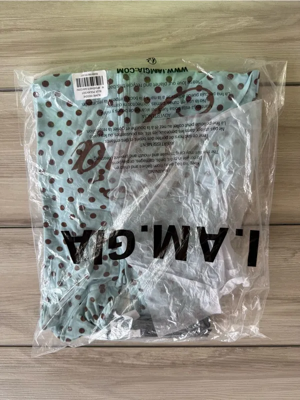 I.AM.GIA Blare Hoodie Polka Dot Blue Medium NWT - Image 15