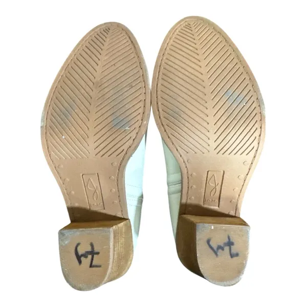 Anthropologie Joie Kayden Off White/Cream Leather Heeled Ankle Boots - Image 7