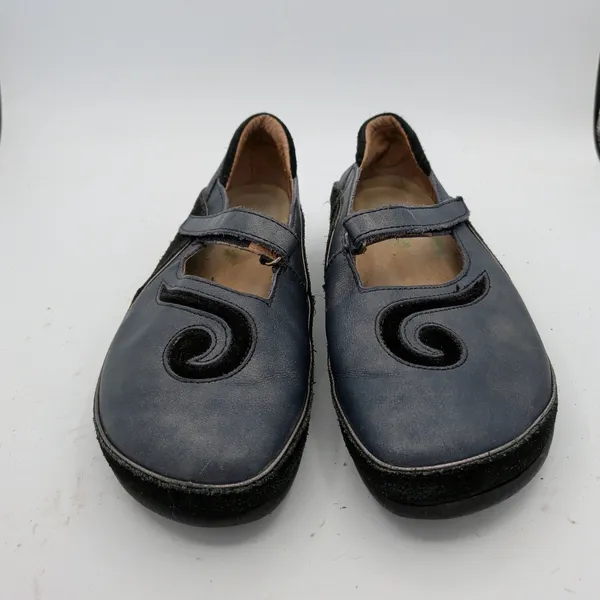 Naot Matai Women Navy Blue Leather Suede Swirl Mary Jane Comfort Shoes 38 7-7.5 - Image 3