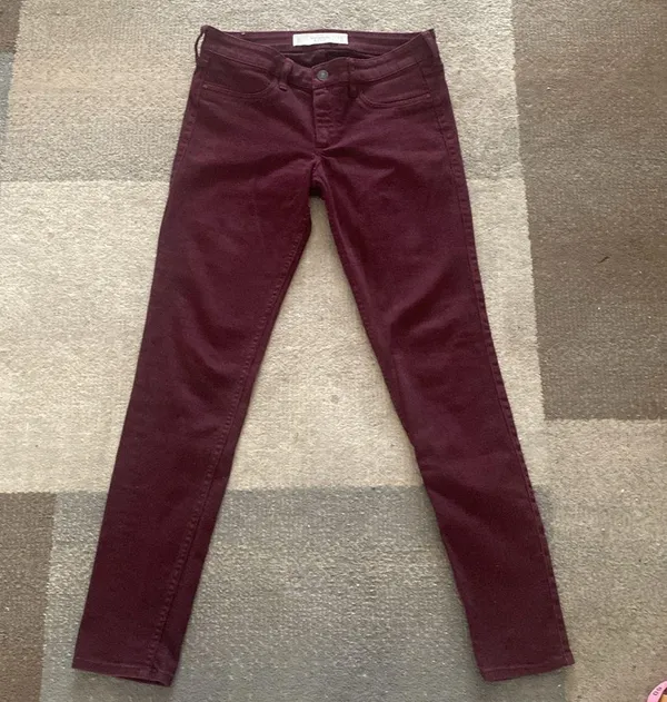 Abercrombie maroon jeans - Image 5