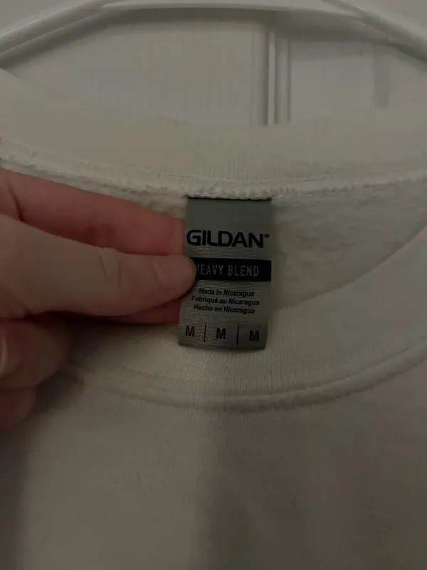 Gildan White Crewneck EKU - Image 3