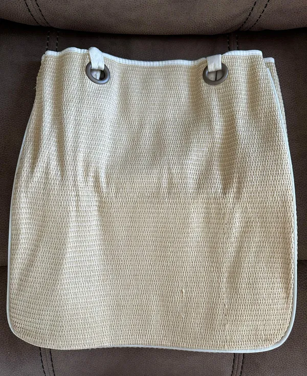 Lacoste Parfums Eau De Bag Woven Straw Tote Beach Bag (NEW) - Image 2