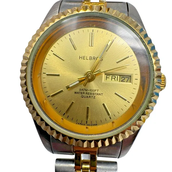 Lot of 2 Helbros & Carriage Timex Watches Quartz Untested Needs Batteries READ - Image 12