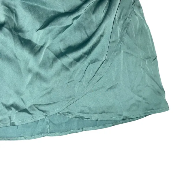 CIDER STRAPLESS SILK SATIN STYLE BLOUSE WITH TIE BACK NWT - Image 4