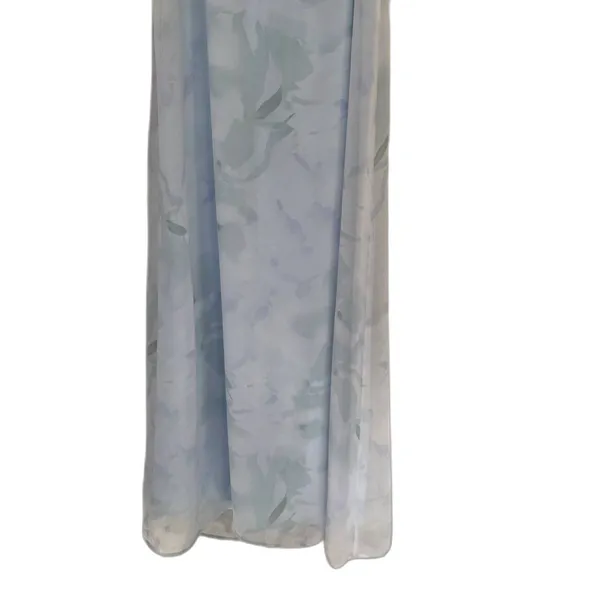 Show Me Your Mumu T-Rex‎ Halter Maxi Dress Blue Watercolor Floral Size Small - Image 5