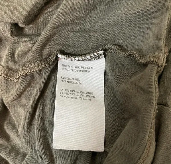 American Eagle Soft & Sexy Bell Sleeve Tee Gray Strappy V-neck - Image 8