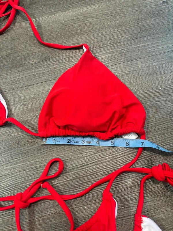 Amazon Red Triangle Bikini Set - Image 5