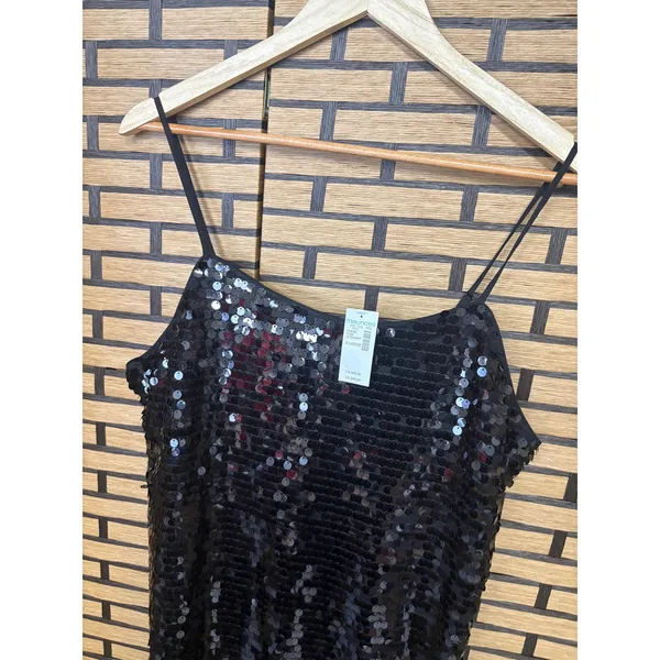 Eyeshadow Black Sequin‎ Mini Dress SIze XL - Image 3
