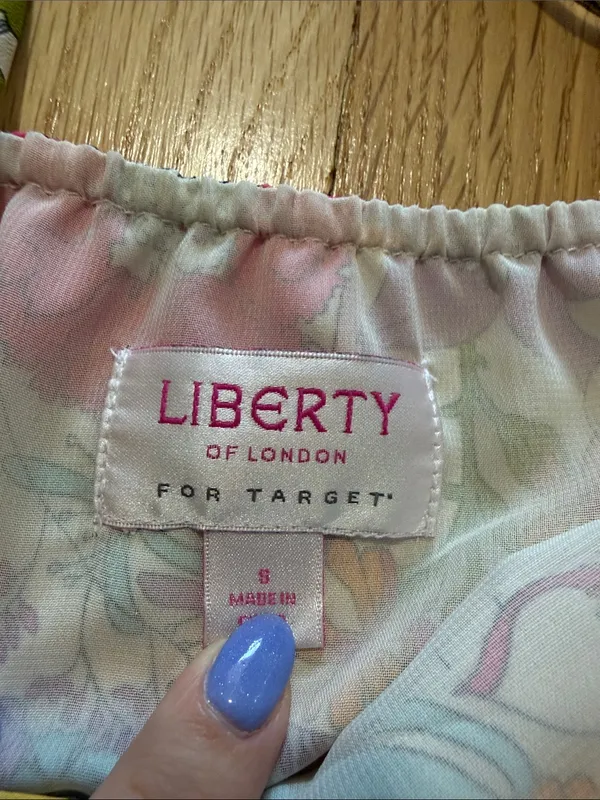 Liberty of London for Target Retro Floral Printed Halter Dress Sz S - Image 4