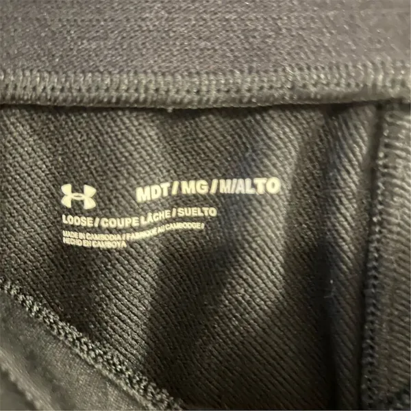 Under Armour Women's Tall‎ Black Sweatpants Size M Casual Relaxed Fit - Image 10
