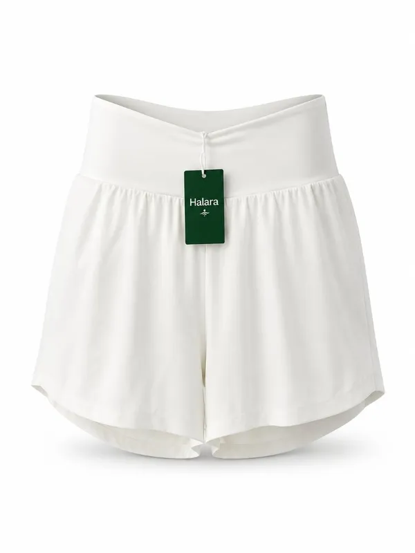 NWT Halara SoftlyZero Airy 2-in-1 Yoga Shorts 5 Inch White Women’s M - Image 2