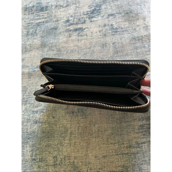 Kate Spade New York Staci 2021 Holiday Multi Striped Large Zip Wallet - Image 5