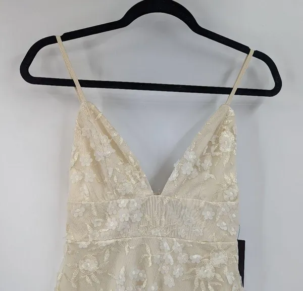 NWT LULU'S Flourishing Embroidered Lace Fit & Flare Midi Dress - Image 3
