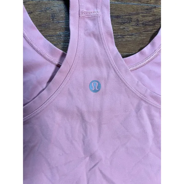 Lululemon Tank Top Womens 14 Pink Racerback Athletic Yoga Gym Workout Running - Image 6