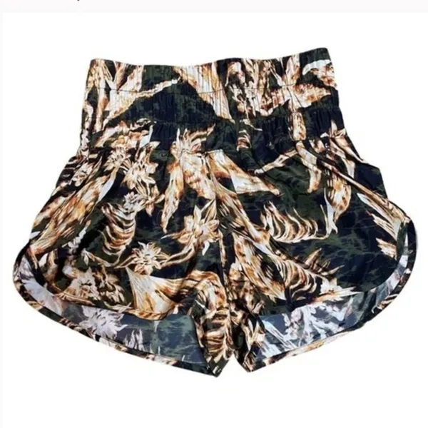 Free People Movement The Way Home Short Small Printed Pattern High Waist 2 Inch - Image 3