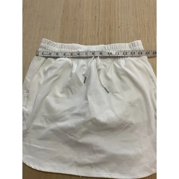 Jones & Co White Athletic Skort Pockets Small New No Tag - Image 8
