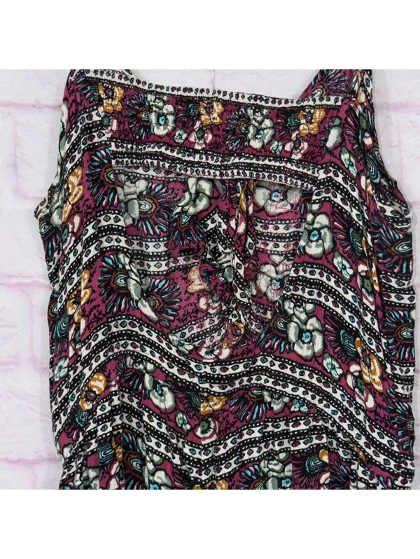 American Eagle Outfitters Women's Medium Boho Print Romper - Image 6