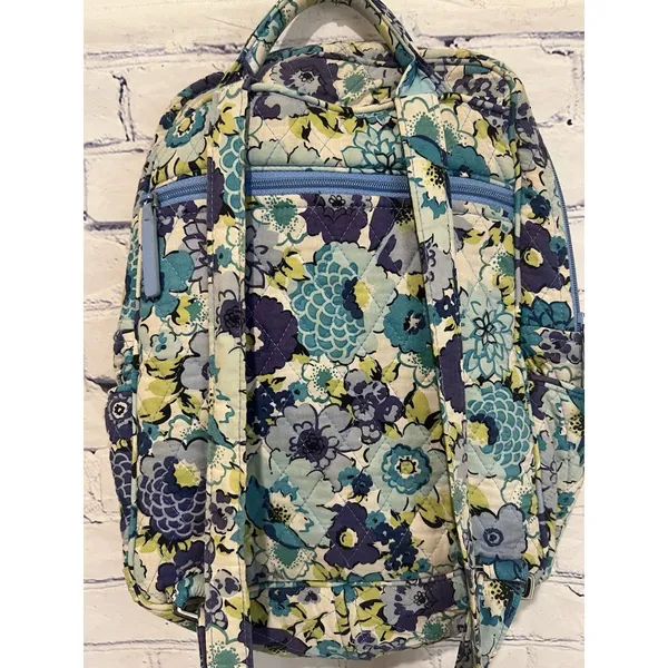 Vera Bradley Women's Quilted Blueberry Blooms Mini Backpack - Image 5