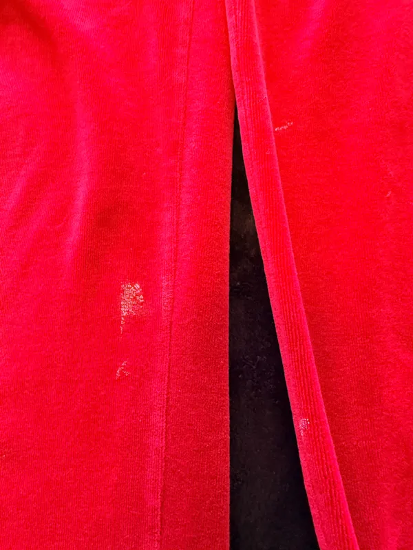 Sarah Johnson Y2K Red Velour pants, pull up elastic waist, Juicy inspo sz M - Image 9