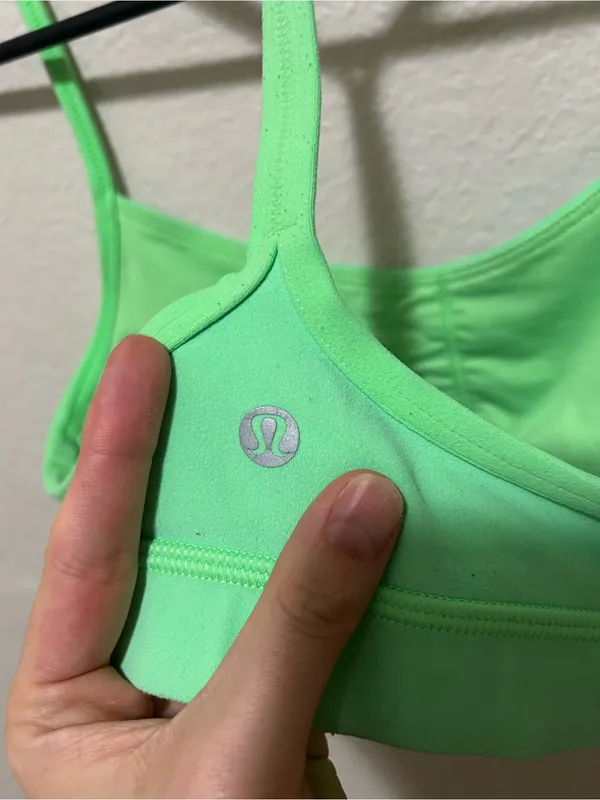 lululemon athletica Neon Green Strappy Sports Bralette - Image 3