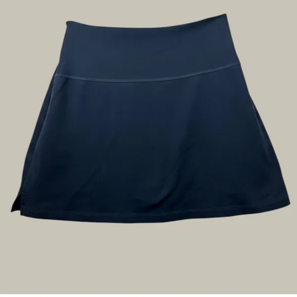 Girlfriend Collective Skort Tennis Skirt Women Medium Midnight Blue Side Slits‎ - Image 3