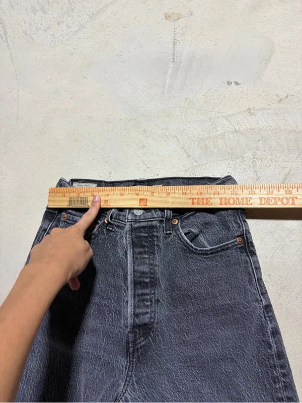 Levi’s premium Ribcage straight ankle black Jeans 26 - Image 3