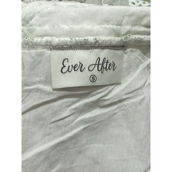 Ever After Floral Embroidered Maxi Dress Cottagecore Wedding Guest Long Sleeve S - Image 14