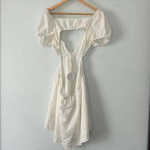 More to Come Jars Mini Dress Puff Sleeve Open - Image 6