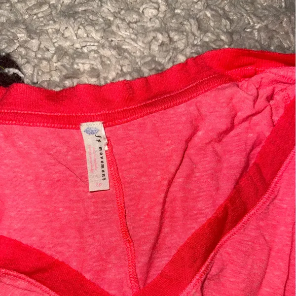 Free People Movement Glow Up Pink Twist Front Crop Top - Image 3