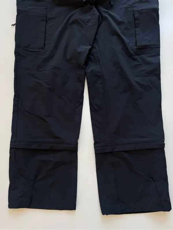 Mountain HardWear Zip Off Hiking Cargo Pants Black Size 12 - Image 4