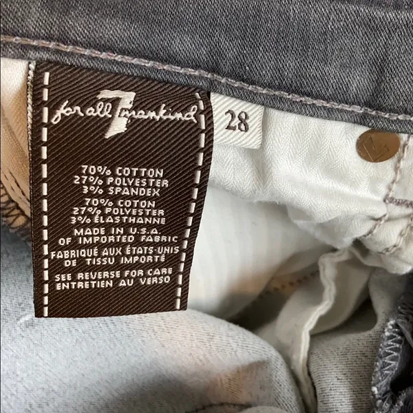 7 For All Mankind Mid-Rise The Slim Cigarette Jeans, 28 - Image 9