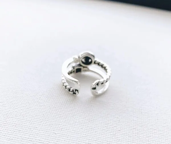 Smiley Face Silver Ring - Image 3