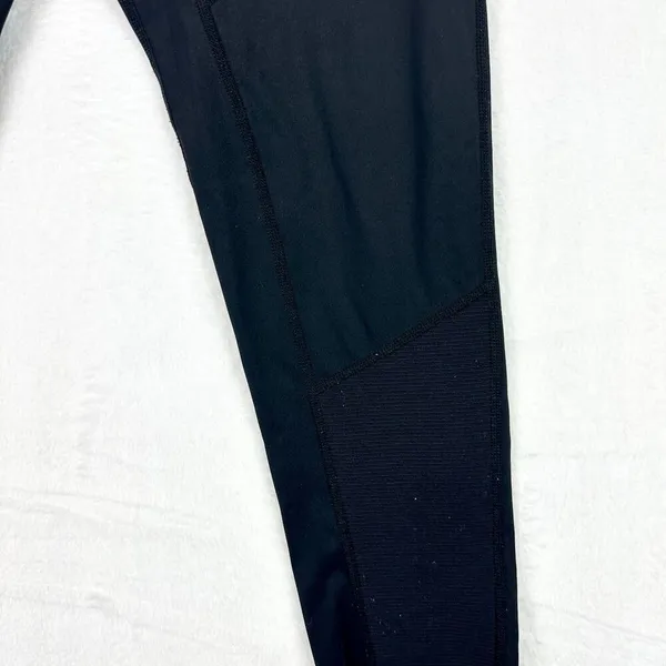 Moto Leggings Size 12 Cropped Black Athletic Athleisure READ - Image 4